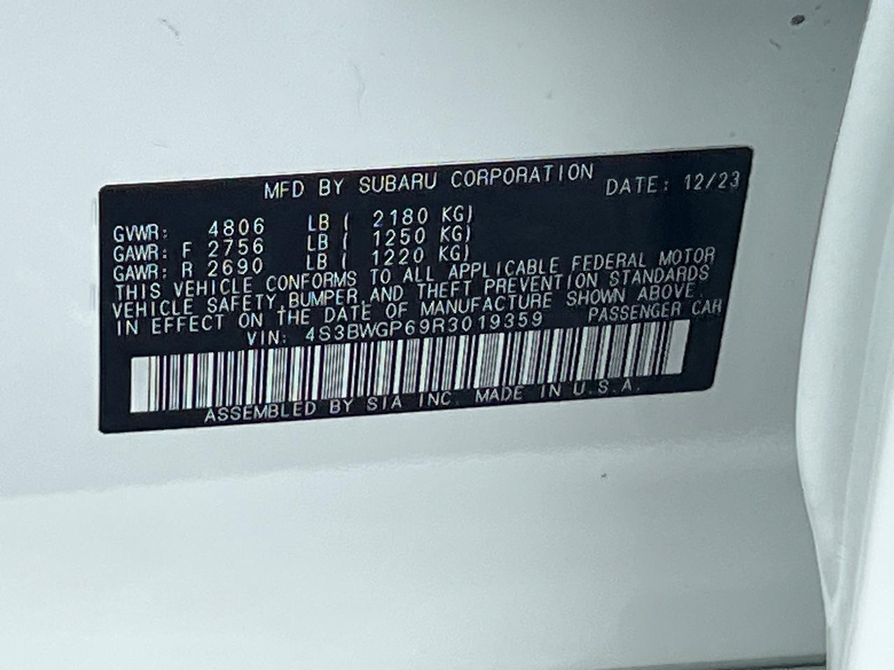 2024 Subaru Legacy Touring XT Hagerstown MD