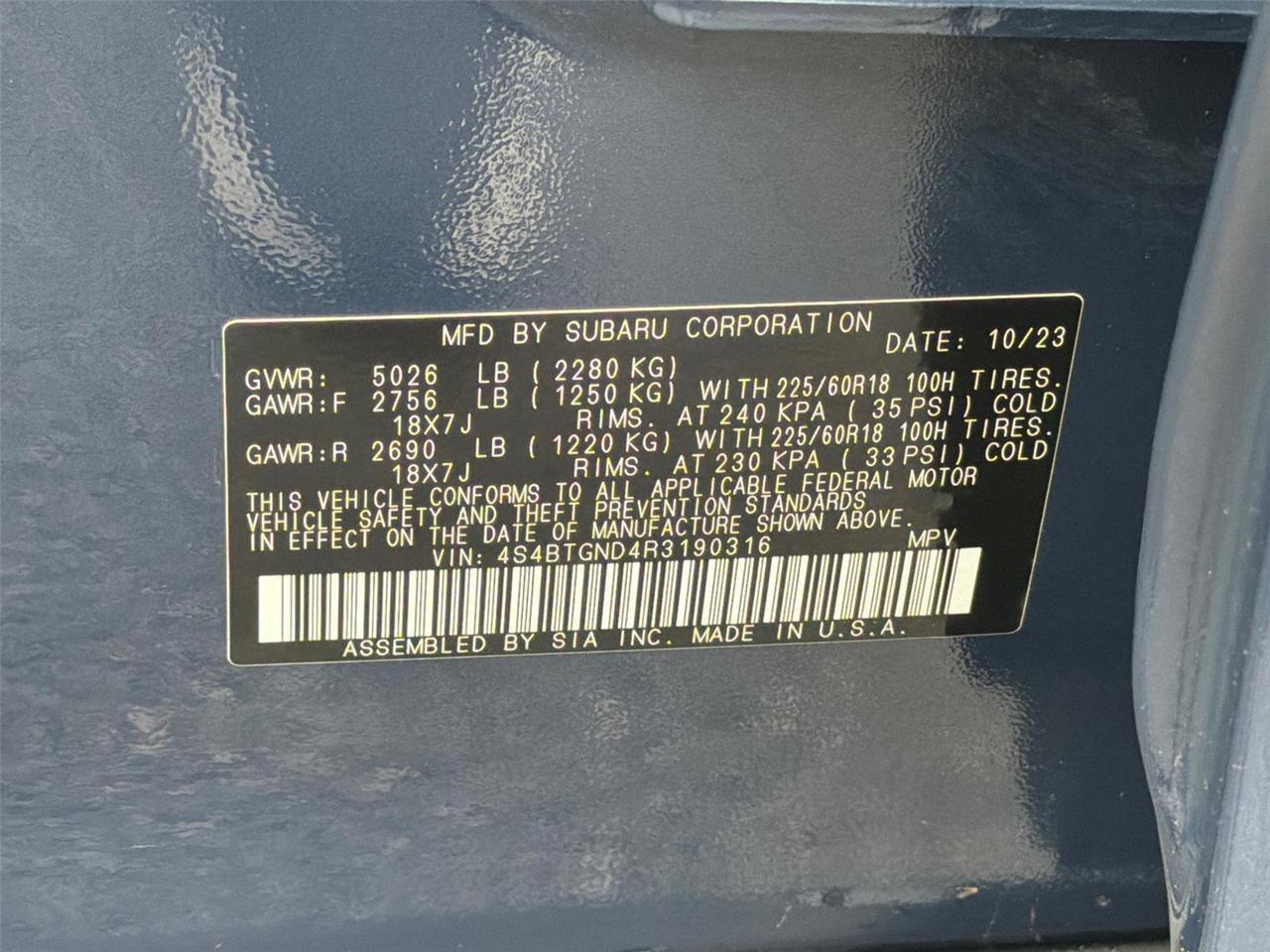 2024 Subaru Outback Limited XT Hagerstown MD