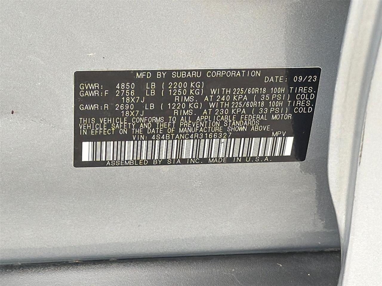 2024 Subaru Outback Limited Hagerstown MD