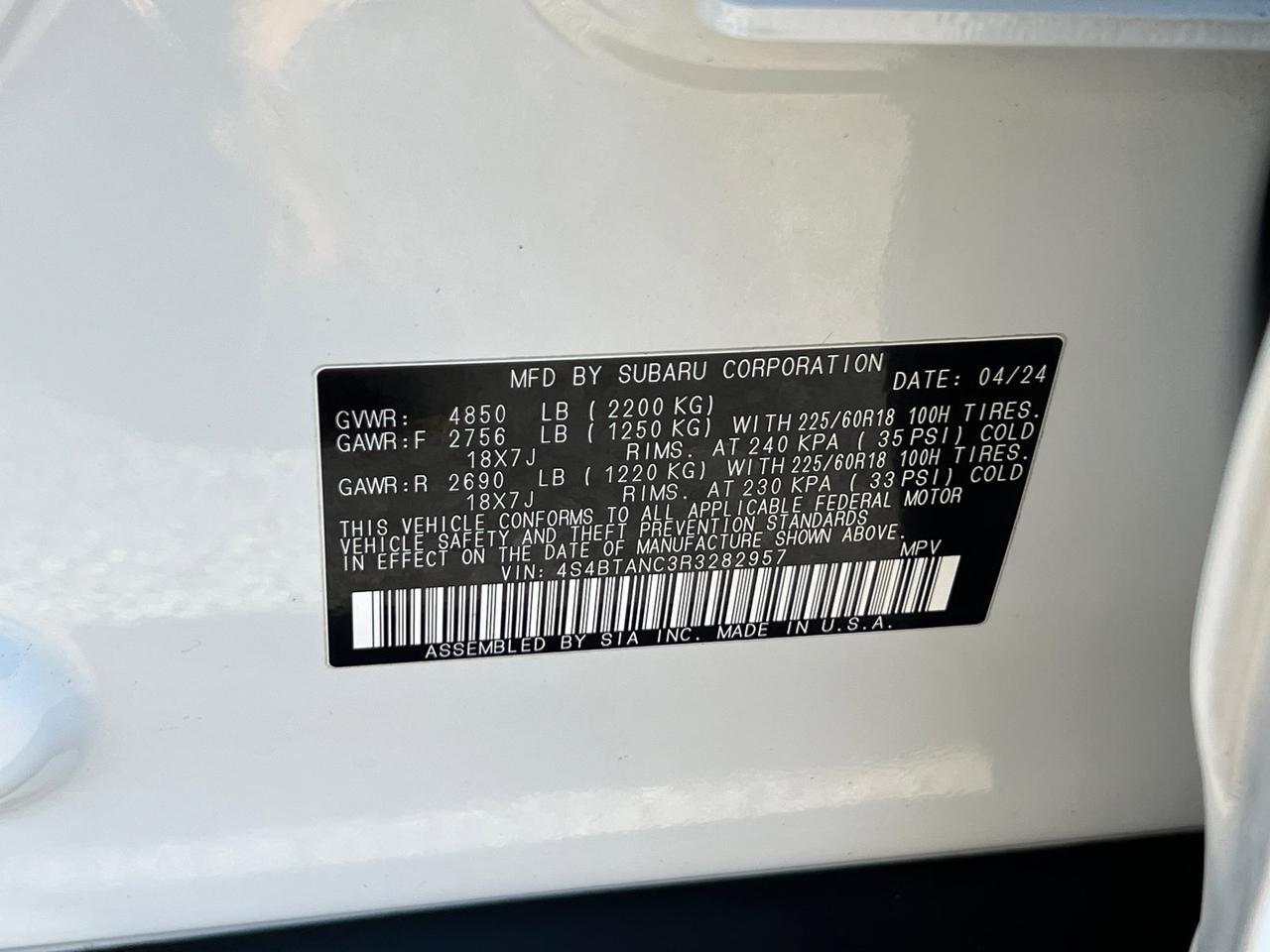 2024 Subaru Outback Limited Hagerstown MD