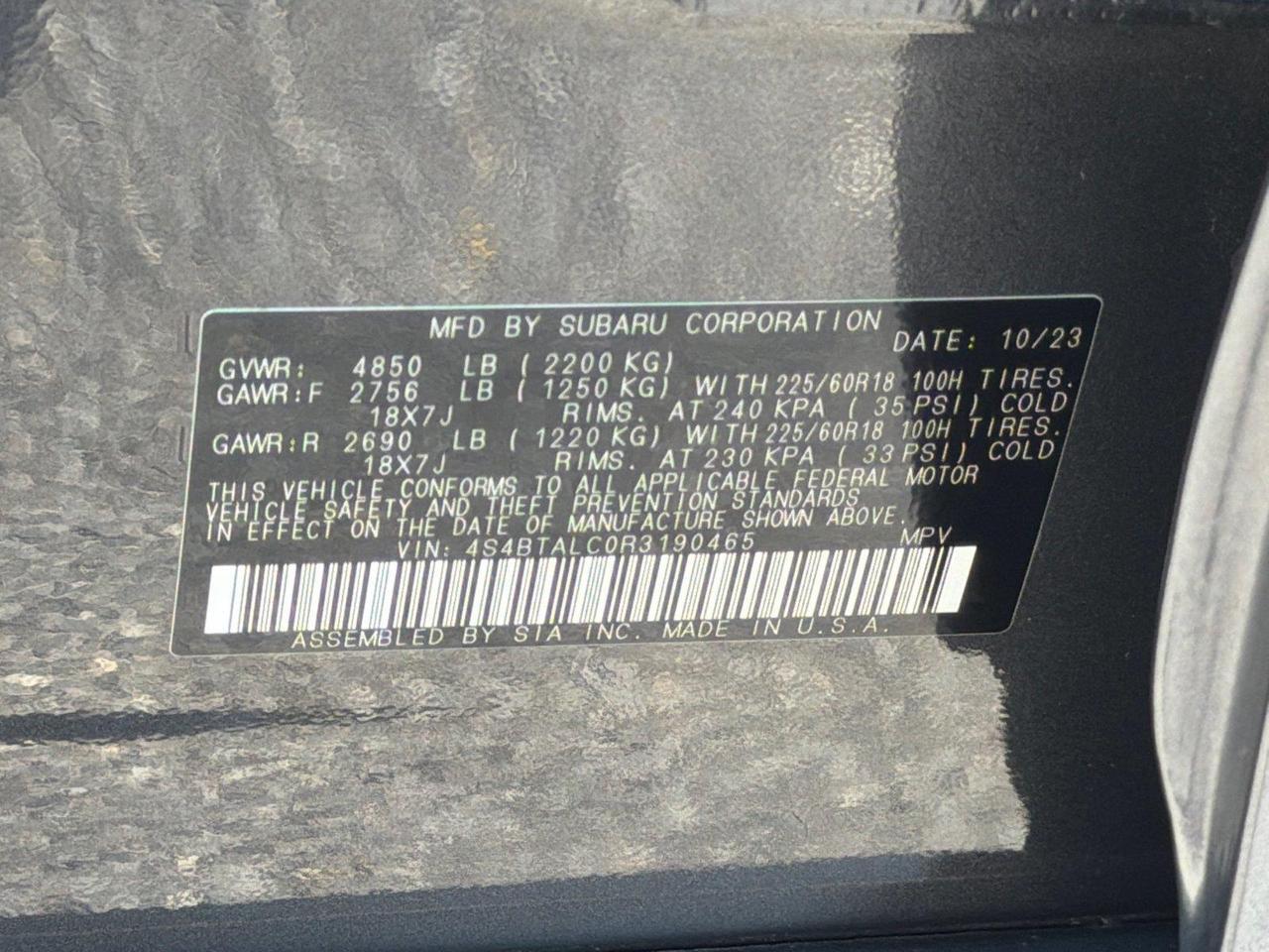 2024 Subaru Outback Onyx Edition Hagerstown MD