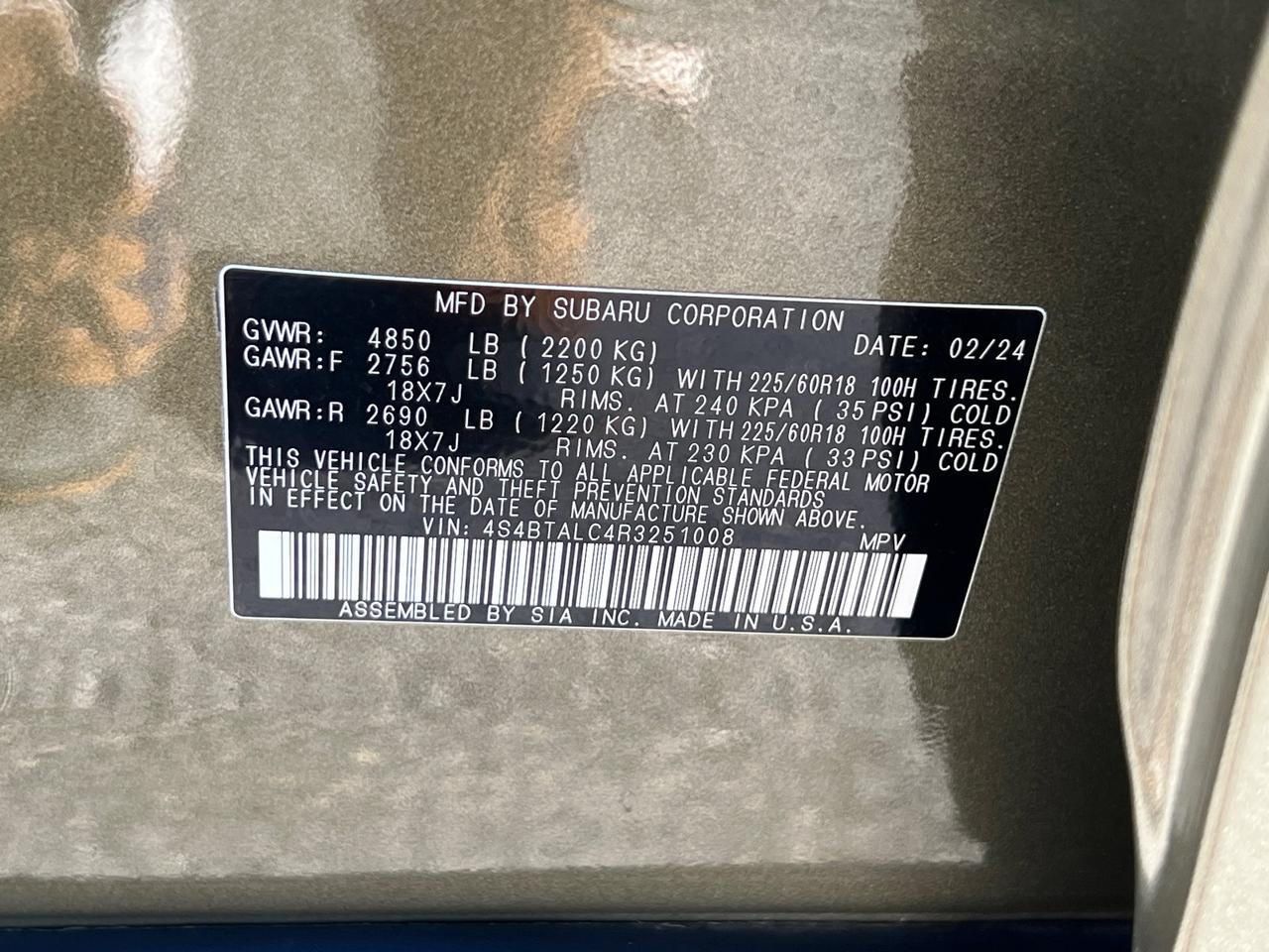 2024 Subaru Outback Onyx Edition Hagerstown MD