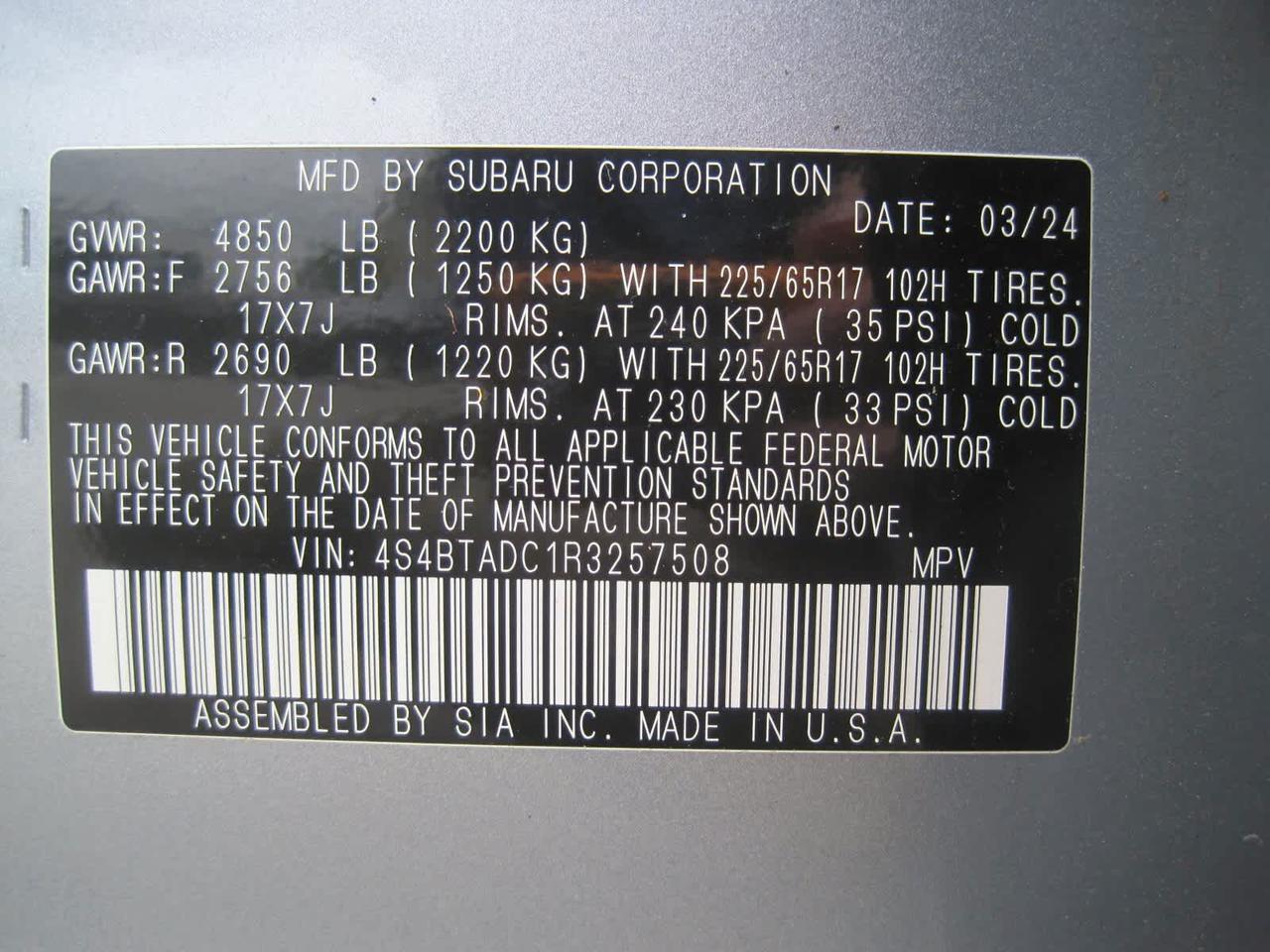 2024 Subaru Outback Premium Belmont MA