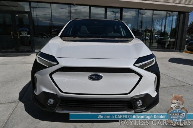 2024 Subaru Solterra Touring / AWD / Heated & Cooled Leather Seats / Heated Steering / Harman Kardon Speakers / Dual Sunroof / Adaptive Cruise / Lane Departure & Blind Spot Alert / 360 View Camera / 222 Mile Range / 1-Owner Anchorage AK