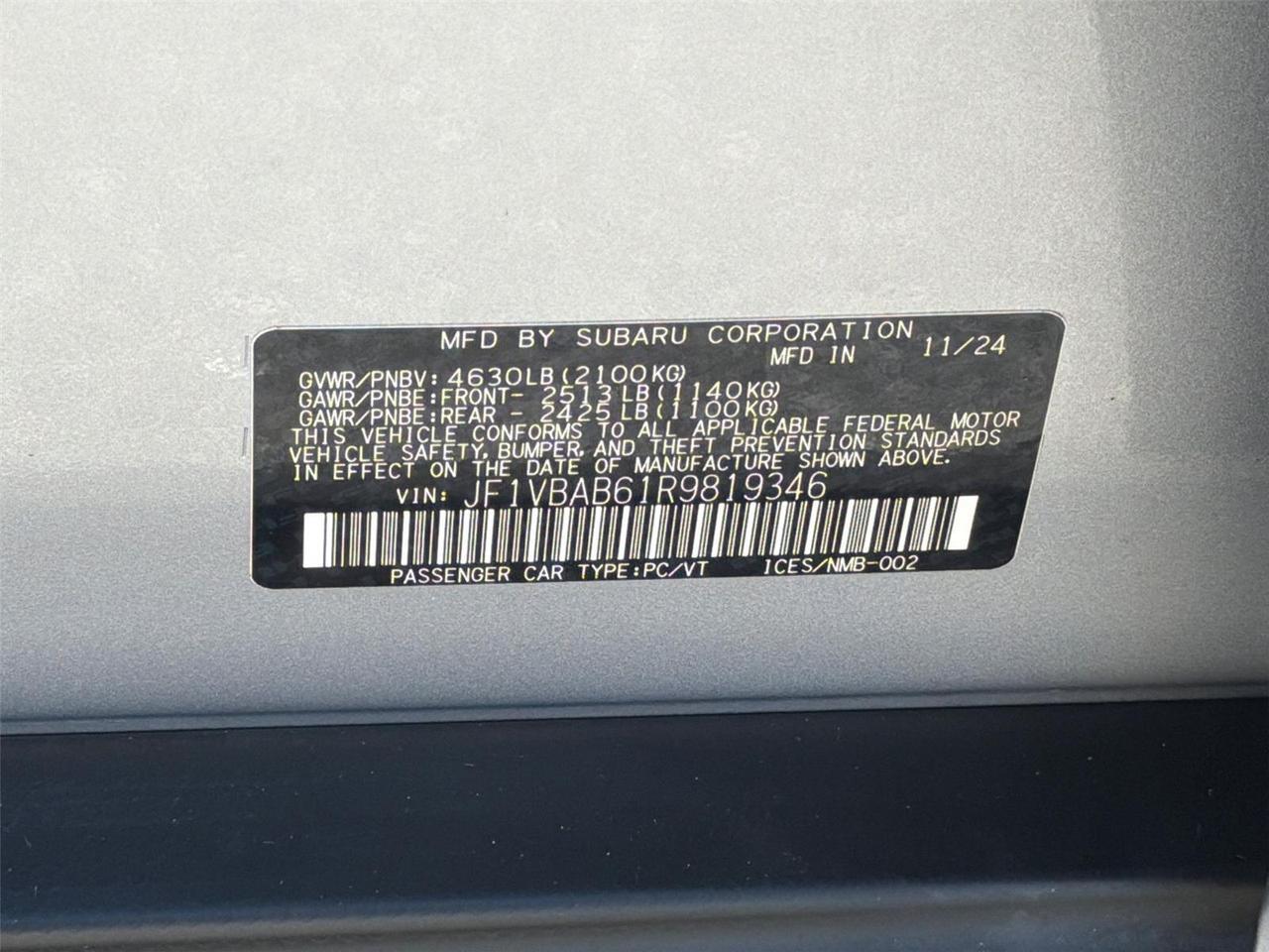 2024 Subaru WRX Base Hagerstown MD