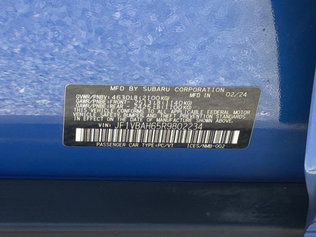 2024 Subaru WRX Premium Hagerstown MD