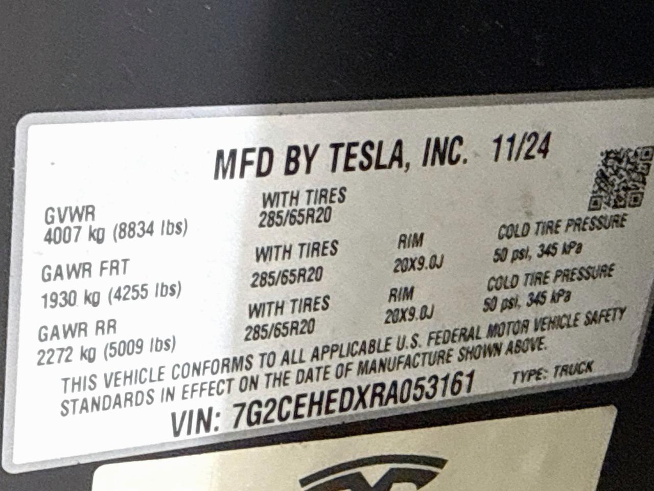 2024 Tesla Cybertruck Willowbrook IL