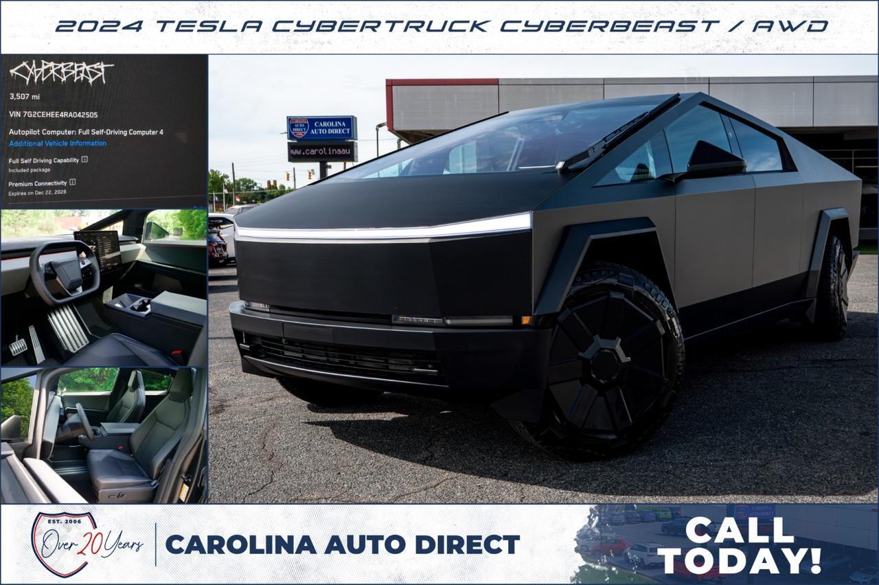 2024 Tesla Cybertruck Cyberbeast / AWD / FSD Included / Cooled Seats!