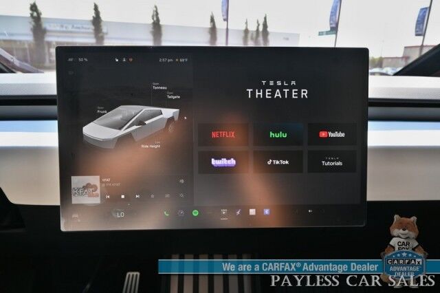 2024 Tesla Cybertruck Foundation Series / AWD / 600 HP / Full Self Driving Included / Heated & Cooled Leather Seats / Heated Steering Wheel / Navigation / Adaptive Air Suspension / 324 Mile Range / Tow Pkg / 1-Owner Anchorage AK 2024 Tesla Cybertruck Foundation Series / AWD / 600 HP / Full Self Driving Included / Heated & Cooled Leather Seats / Heated Steering Wheel / Navigation / Adaptive Air Suspension / 324 Mile Range / Tow Pkg / 1-Owner Anchorage AK