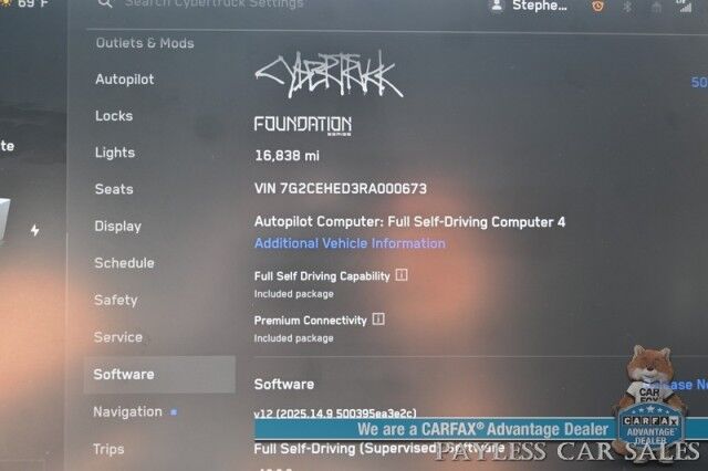 2024 Tesla Cybertruck Foundation Series / AWD / 600 HP / Full Self Driving Included / Heated & Cooled Leather Seats / Heated Steering Wheel / Navigation / Adaptive Air Suspension / 324 Mile Range / Tow Pkg / 1-Owner Anchorage AK 2024 Tesla Cybertruck Foundation Series / AWD / 600 HP / Full Self Driving Included / Heated & Cooled Leather Seats / Heated Steering Wheel / Navigation / Adaptive Air Suspension / 324 Mile Range / Tow Pkg / 1-Owner Anchorage AK