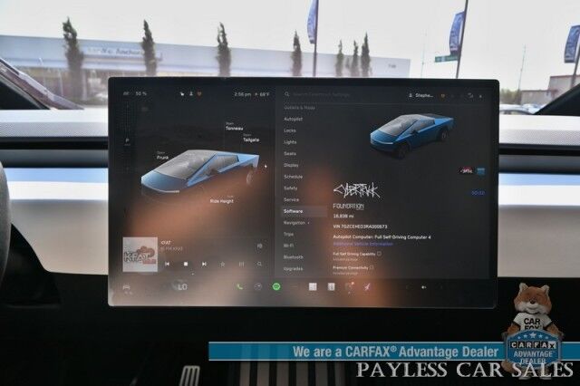 2024 Tesla Cybertruck Foundation Series / AWD / 600 HP / Full Self Driving Included / Heated & Cooled Leather Seats / Heated Steering Wheel / Navigation / Adaptive Air Suspension / 324 Mile Range / Tow Pkg / 1-Owner Anchorage AK 2024 Tesla Cybertruck Foundation Series / AWD / 600 HP / Full Self Driving Included / Heated & Cooled Leather Seats / Heated Steering Wheel / Navigation / Adaptive Air Suspension / 324 Mile Range / Tow Pkg / 1-Owner Anchorage AK