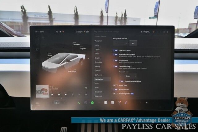2024 Tesla Cybertruck Foundation Series / AWD / 600 HP / Full Self Driving Included / Heated & Cooled Leather Seats / Heated Steering Wheel / Navigation / Adaptive Air Suspension / 324 Mile Range / Tow Pkg / 1-Owner Anchorage AK 2024 Tesla Cybertruck Foundation Series / AWD / 600 HP / Full Self Driving Included / Heated & Cooled Leather Seats / Heated Steering Wheel / Navigation / Adaptive Air Suspension / 324 Mile Range / Tow Pkg / 1-Owner Anchorage AK