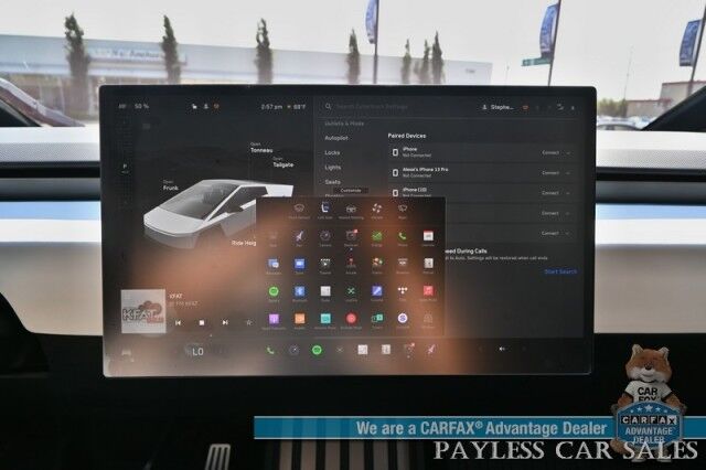 2024 Tesla Cybertruck Foundation Series / AWD / 600 HP / Full Self Driving Included / Heated & Cooled Leather Seats / Heated Steering Wheel / Navigation / Adaptive Air Suspension / 324 Mile Range / Tow Pkg / 1-Owner Anchorage AK 2024 Tesla Cybertruck Foundation Series / AWD / 600 HP / Full Self Driving Included / Heated & Cooled Leather Seats / Heated Steering Wheel / Navigation / Adaptive Air Suspension / 324 Mile Range / Tow Pkg / 1-Owner Anchorage AK