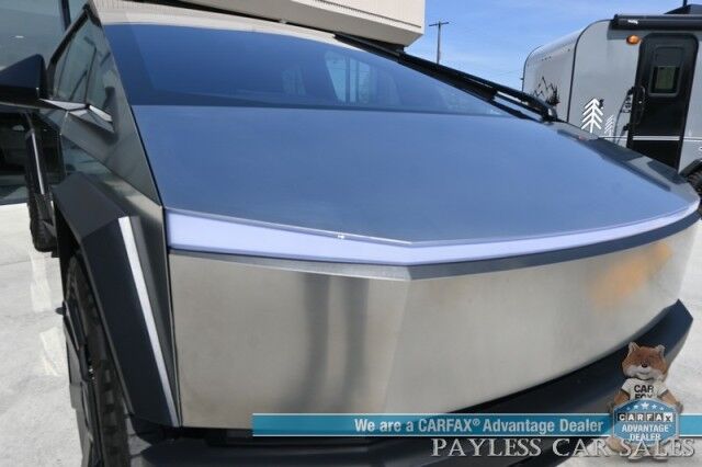 2024 Tesla Cybertruck Foundation Series / AWD / 600 HP / Full Self Driving Included / Heated & Cooled Leather Seats / Heated Steering Wheel / Navigation / Adaptive Air Suspension / 324 Mile Range / Tow Pkg / 1-Owner Anchorage AK 2024 Tesla Cybertruck Foundation Series / AWD / 600 HP / Full Self Driving Included / Heated & Cooled Leather Seats / Heated Steering Wheel / Navigation / Adaptive Air Suspension / 324 Mile Range / Tow Pkg / 1-Owner Anchorage AK