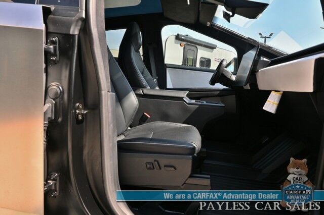 2024 Tesla Cybertruck Foundation Series / AWD / 600 HP / Full Self Driving Included / Heated & Cooled Leather Seats / Heated Steering Wheel / Navigation / Adaptive Air Suspension / 324 Mile Range / Tow Pkg / 1-Owner Anchorage AK 2024 Tesla Cybertruck Foundation Series / AWD / 600 HP / Full Self Driving Included / Heated & Cooled Leather Seats / Heated Steering Wheel / Navigation / Adaptive Air Suspension / 324 Mile Range / Tow Pkg / 1-Owner Anchorage AK