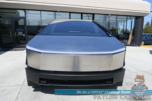 2024 Tesla Cybertruck Foundation Series / AWD / 600 HP / Full Self Driving Included / Heated & Cooled Leather Seats / Heated Steering Wheel / Navigation / Adaptive Air Suspension / 324 Mile Range / Tow Pkg / 1-Owner Anchorage AK 2024 Tesla Cybertruck Foundation Series / AWD / 600 HP / Full Self Driving Included / Heated & Cooled Leather Seats / Heated Steering Wheel / Navigation / Adaptive Air Suspension / 324 Mile Range / Tow Pkg / 1-Owner Anchorage AK