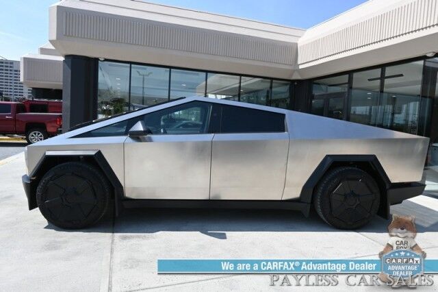 2024 Tesla Cybertruck Foundation Series / AWD / 600 HP / Full Self Driving Included / Heated & Cooled Leather Seats / Heated Steering Wheel / Navigation / Adaptive Air Suspension / 324 Mile Range / Tow Pkg / 1-Owner Anchorage AK 2024 Tesla Cybertruck Foundation Series / AWD / 600 HP / Full Self Driving Included / Heated & Cooled Leather Seats / Heated Steering Wheel / Navigation / Adaptive Air Suspension / 324 Mile Range / Tow Pkg / 1-Owner Anchorage AK