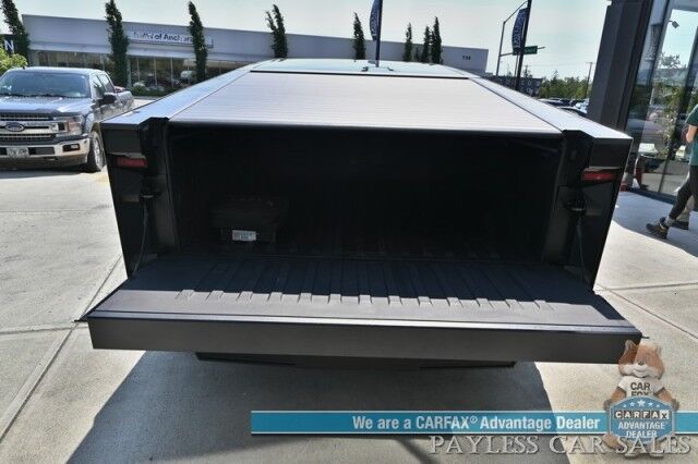 2024 Tesla Cybertruck Foundation Series / AWD / 600 HP / Full Self Driving Included / Heated & Cooled Leather Seats / Heated Steering Wheel / Navigation / Adaptive Air Suspension / 324 Mile Range / Tow Pkg / 1-Owner Anchorage AK 2024 Tesla Cybertruck Foundation Series / AWD / 600 HP / Full Self Driving Included / Heated & Cooled Leather Seats / Heated Steering Wheel / Navigation / Adaptive Air Suspension / 324 Mile Range / Tow Pkg / 1-Owner Anchorage AK