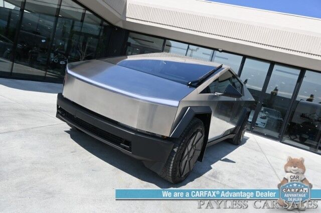 2024 Tesla Cybertruck Foundation Series / AWD / 600 HP / Full Self Driving Included / Heated & Cooled Leather Seats / Heated Steering Wheel / Navigation / Adaptive Air Suspension / 324 Mile Range / Tow Pkg / 1-Owner Anchorage AK 2024 Tesla Cybertruck Foundation Series / AWD / 600 HP / Full Self Driving Included / Heated & Cooled Leather Seats / Heated Steering Wheel / Navigation / Adaptive Air Suspension / 324 Mile Range / Tow Pkg / 1-Owner Anchorage AK