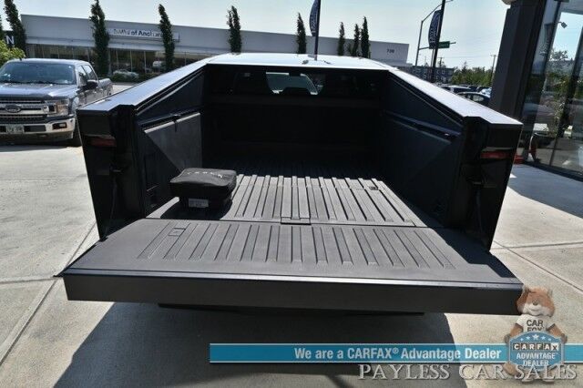 2024 Tesla Cybertruck Foundation Series / AWD / 600 HP / Full Self Driving Included / Heated & Cooled Leather Seats / Heated Steering Wheel / Navigation / Adaptive Air Suspension / 324 Mile Range / Tow Pkg / 1-Owner Anchorage AK 2024 Tesla Cybertruck Foundation Series / AWD / 600 HP / Full Self Driving Included / Heated & Cooled Leather Seats / Heated Steering Wheel / Navigation / Adaptive Air Suspension / 324 Mile Range / Tow Pkg / 1-Owner Anchorage AK