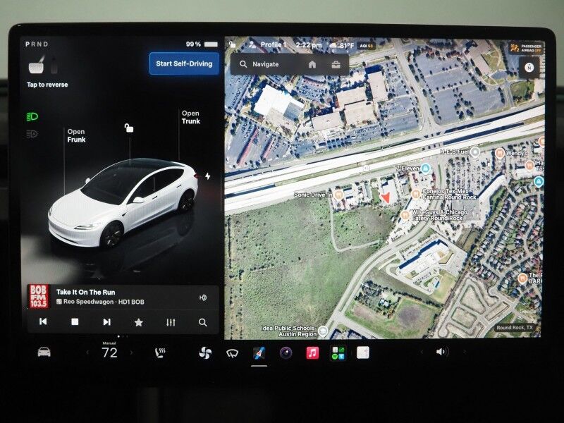 2024 Tesla Model 3 Long Range AWD *FULL SELF-DRIVING ENABLED, TRAFFIC AWARE CRUISE CONTROL, NAVIGATION, SAFETY ALERTS, SURROUND CAMERAS, PANORAMA GLASS ROOF, CLIMATE SEATS, HEATED STEERING, 19 INCH WHEELS, WIRELESS CHARGING Round Rock TX