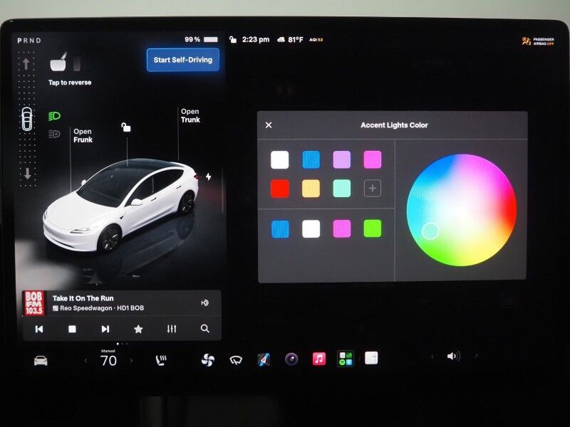 2024 Tesla Model 3 Long Range AWD *FULL SELF-DRIVING ENABLED, TRAFFIC AWARE CRUISE CONTROL, NAVIGATION, SAFETY ALERTS, SURROUND CAMERAS, PANORAMA GLASS ROOF, CLIMATE SEATS, HEATED STEERING, 19 INCH WHEELS, WIRELESS CHARGING Round Rock TX