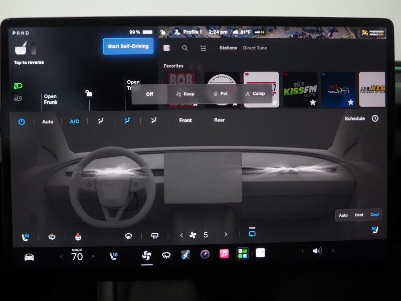 2024 Tesla Model 3 Long Range AWD *FULL SELF-DRIVING ENABLED, TRAFFIC AWARE CRUISE CONTROL, NAVIGATION, SAFETY ALERTS, SURROUND CAMERAS, PANORAMA GLASS ROOF, CLIMATE SEATS, HEATED STEERING, 19 INCH WHEELS, WIRELESS CHARGING Round Rock TX