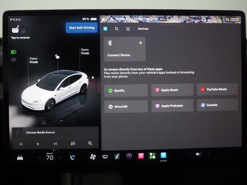 2024 Tesla Model 3 Long Range AWD *FULL SELF-DRIVING ENABLED, TRAFFIC AWARE CRUISE CONTROL, NAVIGATION, SAFETY ALERTS, SURROUND CAMERAS, PANORAMA GLASS ROOF, CLIMATE SEATS, HEATED STEERING, 19 INCH WHEELS, WIRELESS CHARGING Round Rock TX