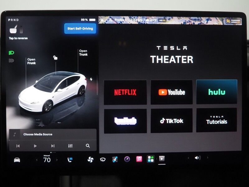 2024 Tesla Model 3 Long Range AWD *FULL SELF-DRIVING ENABLED, TRAFFIC AWARE CRUISE CONTROL, NAVIGATION, SAFETY ALERTS, SURROUND CAMERAS, PANORAMA GLASS ROOF, CLIMATE SEATS, HEATED STEERING, 19 INCH WHEELS, WIRELESS CHARGING Round Rock TX