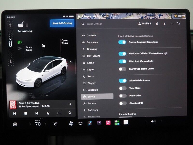 2024 Tesla Model 3 Long Range AWD *FULL SELF-DRIVING ENABLED, TRAFFIC AWARE CRUISE CONTROL, NAVIGATION, SAFETY ALERTS, SURROUND CAMERAS, PANORAMA GLASS ROOF, CLIMATE SEATS, HEATED STEERING, 19 INCH WHEELS, WIRELESS CHARGING Round Rock TX