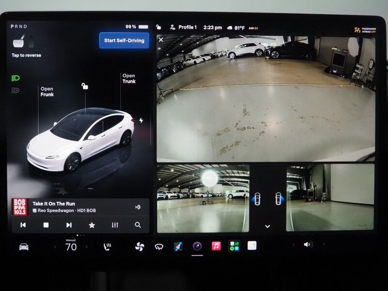 2024 Tesla Model 3 Long Range AWD *FULL SELF-DRIVING ENABLED, TRAFFIC AWARE CRUISE CONTROL, NAVIGATION, SAFETY ALERTS, SURROUND CAMERAS, PANORAMA GLASS ROOF, CLIMATE SEATS, HEATED STEERING, 19 INCH WHEELS, WIRELESS CHARGING Round Rock TX