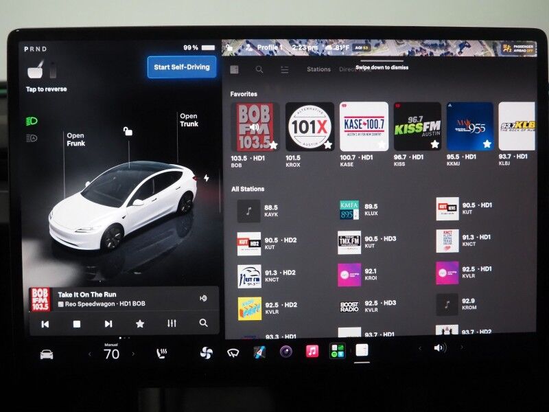 2024 Tesla Model 3 Long Range AWD *FULL SELF-DRIVING ENABLED, TRAFFIC AWARE CRUISE CONTROL, NAVIGATION, SAFETY ALERTS, SURROUND CAMERAS, PANORAMA GLASS ROOF, CLIMATE SEATS, HEATED STEERING, 19 INCH WHEELS, WIRELESS CHARGING Round Rock TX