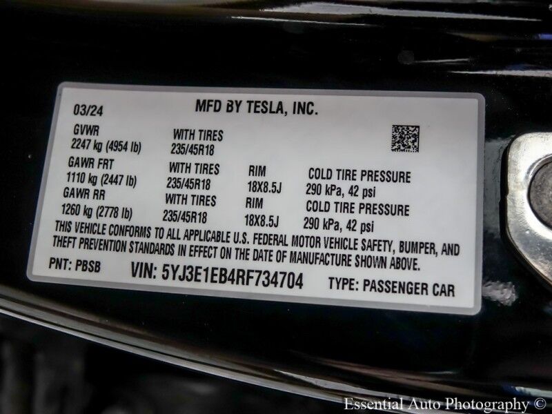 2024 Tesla Model 3 Long Range PRICE INCLUDES $4000 IRS TAX CREDIT!! YOU MUST QUALIFY!! Willowbrook IL