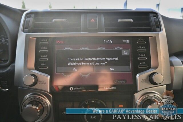 2024 Toyota 4Runner SR5 / 4X4 / Power Driver's Seat / Adaptive Cruise Control / Lane Departure & Blind Spot / 3rd Row / Seats 7 / Apple CarPlay & Android Auto / Back Up Camera / Keyless Entry & Start / Tow Pkg / Block Heater / 1-Owner Anchorage AK