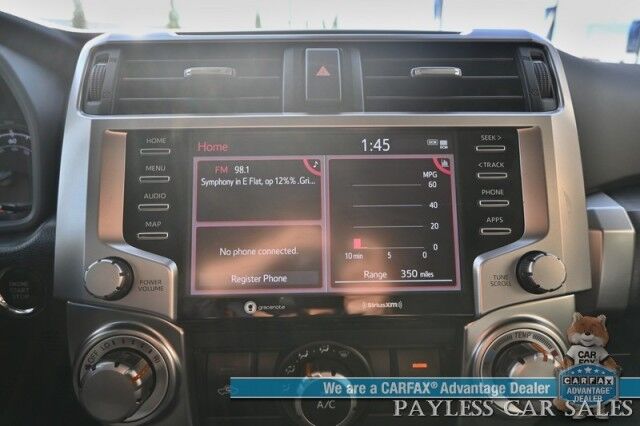 2024 Toyota 4Runner SR5 / 4X4 / Power Driver's Seat / Adaptive Cruise Control / Lane Departure & Blind Spot / 3rd Row / Seats 7 / Apple CarPlay & Android Auto / Back Up Camera / Keyless Entry & Start / Tow Pkg / Block Heater / 1-Owner Anchorage AK
