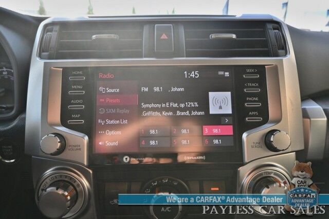 2024 Toyota 4Runner SR5 / 4X4 / Power Driver's Seat / Adaptive Cruise Control / Lane Departure & Blind Spot / 3rd Row / Seats 7 / Apple CarPlay & Android Auto / Back Up Camera / Keyless Entry & Start / Tow Pkg / Block Heater / 1-Owner Anchorage AK