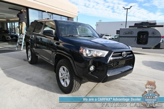 2024 Toyota 4Runner SR5 / 4X4 / Power Driver's Seat / Adaptive Cruise Control / Lane Departure & Blind Spot / 3rd Row / Seats 7 / Apple CarPlay & Android Auto / Back Up Camera / Keyless Entry & Start / Tow Pkg / Block Heater / 1-Owner Anchorage AK