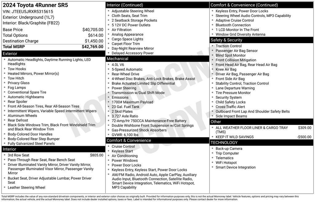 2024 Toyota 4Runner SR5 Tucson AZ