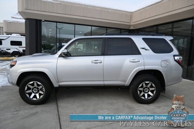 2024 Toyota 4Runner TRD Off Road / 4X4 / 4.0L V6 / Power Driver's Seat / Adaptive Cruise / Lane Departure & Blind Spot / Apple CarPlay & Android Auto / Back Up Camera / Keyless Entry & Start / Alloy Wheels / Tow Pkg / 1-Owner Anchorage AK 2024 Toyota 4Runner TRD Off Road / 4X4 / 4.0L V6 / Power Driver's Seat / Adaptive Cruise / Lane Departure & Blind Spot / Apple CarPlay & Android Auto / Back Up Camera / Keyless Entry & Start / Alloy Wheels / Tow Pkg / 1-Owner Anchorage AK
