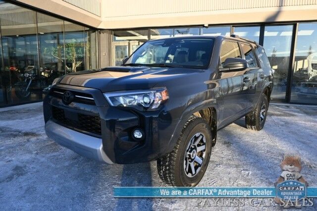 2024 Toyota 4Runner TRD Off Road / 4X4 / 4.0L V6 / Power Driver's Seat / Adaptive Cruise / Lane Departure & Blind Spot / Apple CarPlay & Android Auto / Back Up Camera / Keyless Entry & Start / Alloy Wheels / Tow Pkg / 1-Owner Anchorage AK 2024 Toyota 4Runner TRD Off Road / 4X4 / 4.0L V6 / Power Driver's Seat / Adaptive Cruise / Lane Departure & Blind Spot / Apple CarPlay & Android Auto / Back Up Camera / Keyless Entry & Start / Alloy Wheels / Tow Pkg / 1-Owner Anchorage AK
