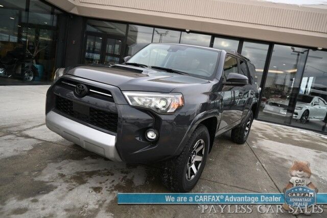 2024 Toyota 4Runner TRD Off Road / 4X4 / 4.0L V6 / Power Driver's Seat / Adaptive Cruise / Lane Departure & Blind Spot / Apple CarPlay & Android Auto / USB Input / Back Up Camera / Keyless Entry & Start / Tow Pkg / 1-Owner Anchorage AK