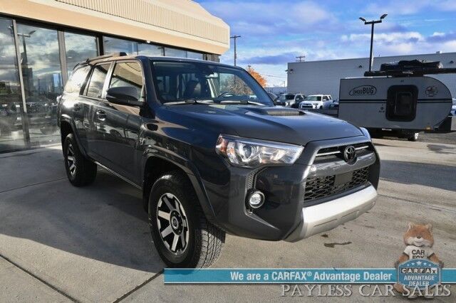 2024 Toyota 4Runner TRD Off Road / 4X4 / 4.0L V6 / Power & Heated Leather Seats / Heated Steering Wheel / Sunroof / Adaptive Cruise / Lane Departure & Blind Spot / Apple CarPlay & Android Auto / Keyless Entry & Start / Tow Pkg / 1-Owner Anchorage AK 2024 Toyota 4Runner TRD Off Road / 4X4 / 4.0L V6 / Power & Heated Leather Seats / Heated Steering Wheel / Sunroof / Adaptive Cruise / Lane Departure & Blind Spot / Apple CarPlay & Android Auto / Keyless Entry & Start / Tow Pkg / 1-Owner Anchorage AK