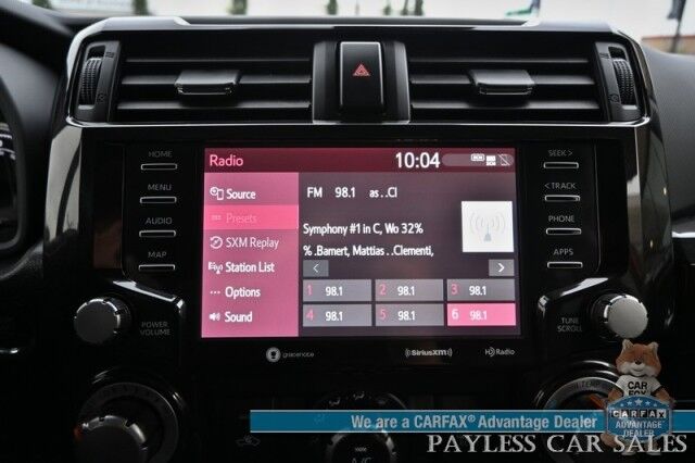 2024 Toyota 4Runner TRD Off Road / 4X4 / Premium Cloth Seats / Adaptive Cruise Control / Lane Departure Alert / Apple CarPlay & Android Auto / Back Up Camera / Keyless Entry & Start / Tow Pkg / 19 MPG / 1-Owner Anchorage AK