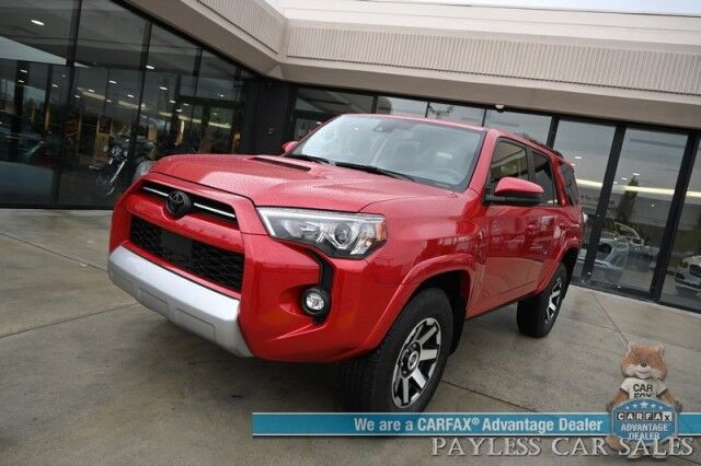 2024 Toyota 4Runner TRD Off Road / 4X4 / Premium Cloth Seats / Adaptive Cruise Control / Lane Departure Alert / Apple CarPlay & Android Auto / Back Up Camera / Keyless Entry & Start / Tow Pkg / 19 MPG / 1-Owner Anchorage AK