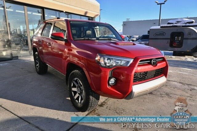 2024 Toyota 4Runner TRD Off Road Premium / 4X4 / Power & Heated Leather Seats / Heated Steering / Sunroof / NAV / Adaptive Cruise / Lane Depart & Blind Spot / Apple CarPlay & Android Auto / Back Up Camera / Tow Pkg / 1-Owner Wasilla AK