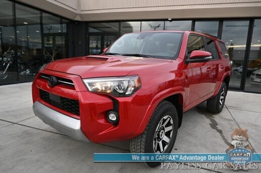 2024 Toyota 4Runner TRD Off Road Premium / 4X4 / Power & Heated Leather Seats / Heated Steering / Sunroof / NAV / Adaptive Cruise / Lane Depart & Blind Spot / Apple CarPlay & Android Auto / Back Up Camera / Tow Pkg / 1-Owner Anchorage AK