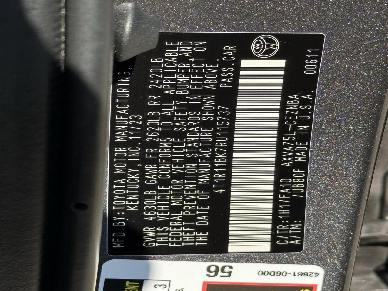 2024 Toyota Camry LE Fredericksburg VA