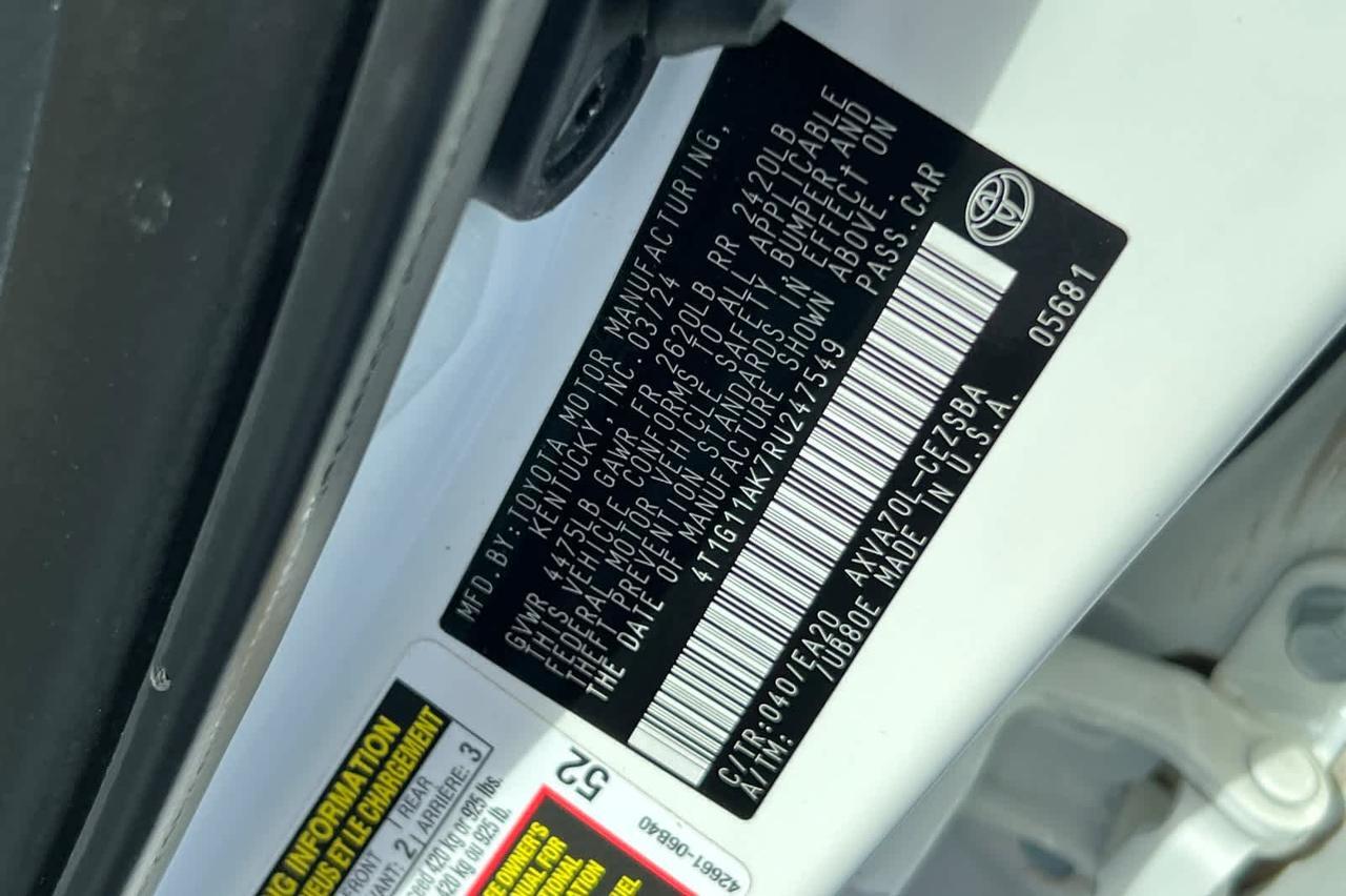 2024 Toyota Camry SE Roseville CA