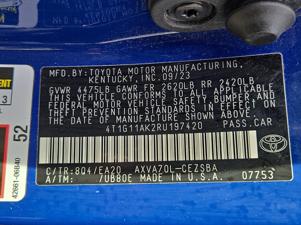 2024 Toyota Camry SE Vineland NJ