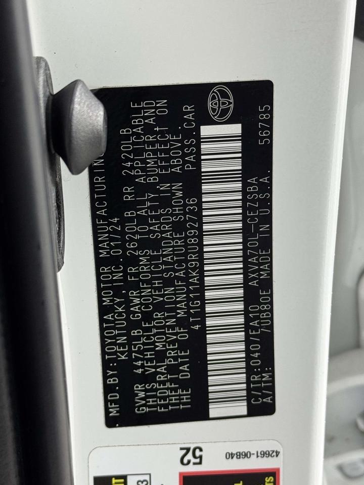 2024 Toyota Camry SE Fredericksburg VA